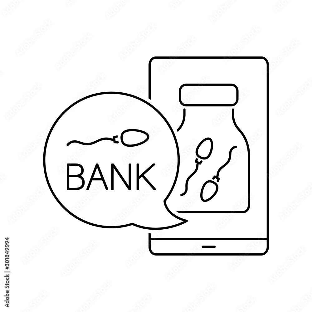 Smartphone sperm jar icon. Simple line, outline vector of artificial insemination icons for ui and ux, website or mobile application Smartphone sperm jar icon. Simple line, outline vector of artificial insemination icons for ui and ux, website or mobile application