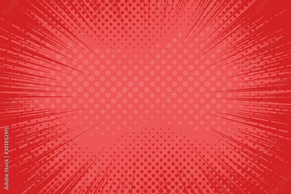 Fototapeta premium Comic book background. Halftone pattern in retro pop art style