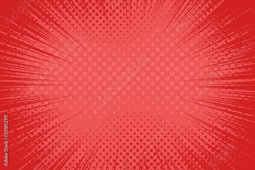 Comic book background. Halftone pattern in retro pop art style