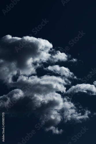 Sky blue or azure sky and white cloud background, beautiful nature on summer.