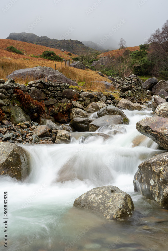 Flowing Mountain Stream Flowing Mountain Stream