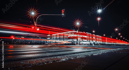 traffic in city at night © Jacek Jasinski