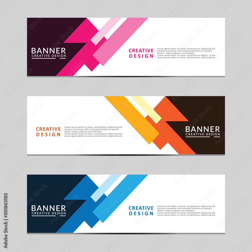 Fototapeta premium Vector abstract geometric design banner web template. Modern design. Vector illustration