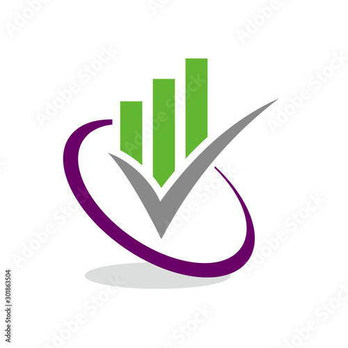 Accounting Logo, Growth Logo, Financial Logo