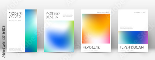 Flyer layout. Minimal immaculate template for Broc