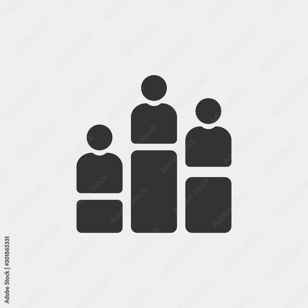 Rank icon illustration isolated vector sign symbol Rank icon illustration isolated vector sign symbol