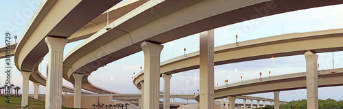 Panorama of expressway interchange