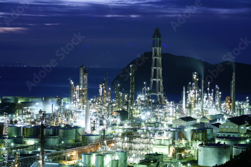 Wallpaper Mural 工場夜景 Torontodigital.ca