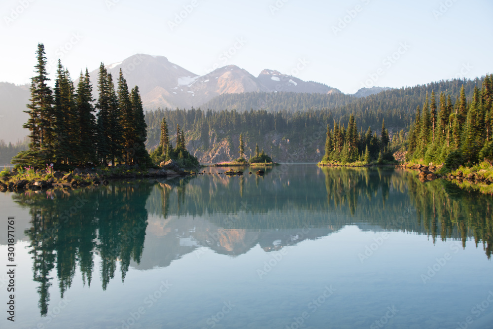 Idyllic landscape of Garibaldi lakes