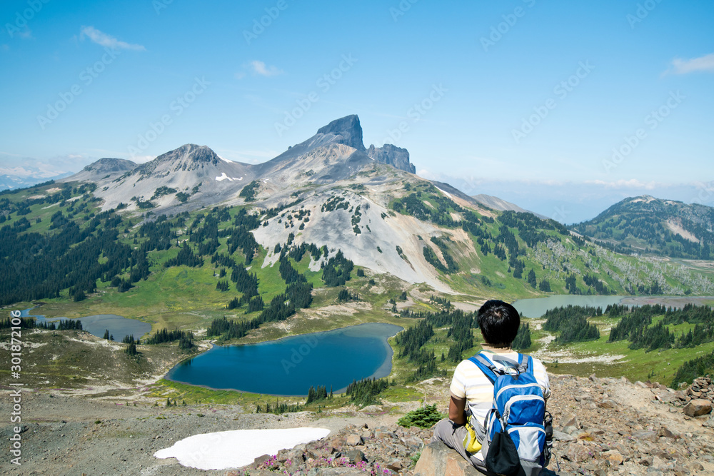 Idyllic landscape of Garibaldi lakes