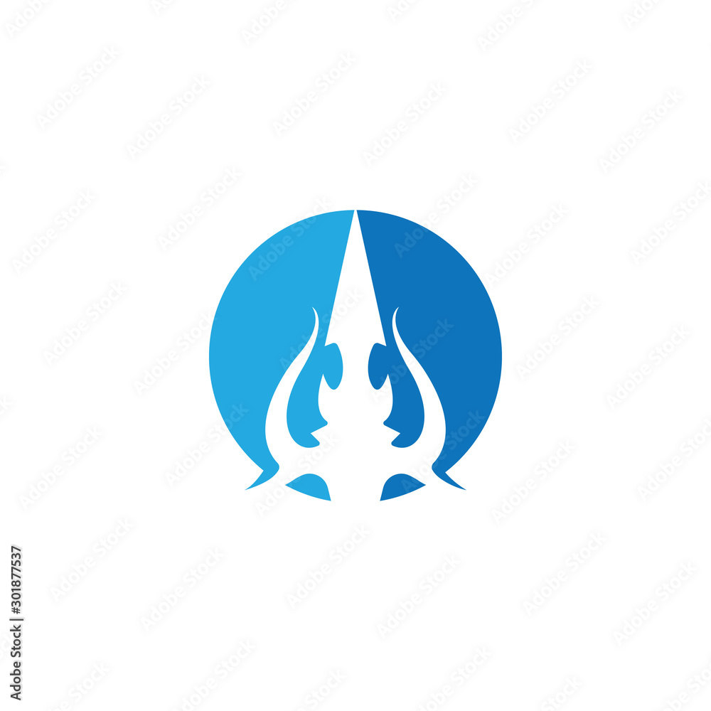 Trident Logo Template vector icon Trident Logo Template vector icon