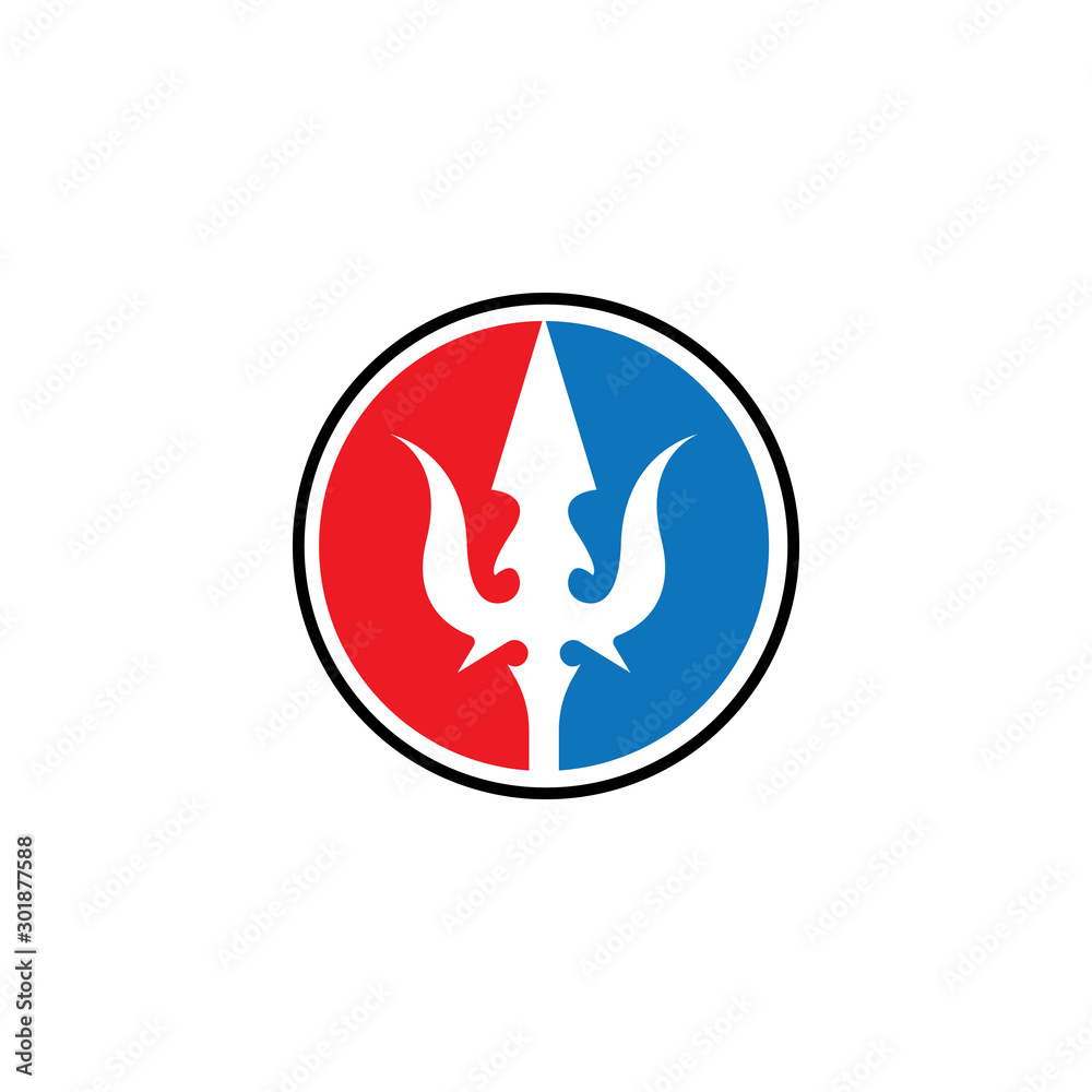Trident Logo Template vector icon Trident Logo Template vector icon