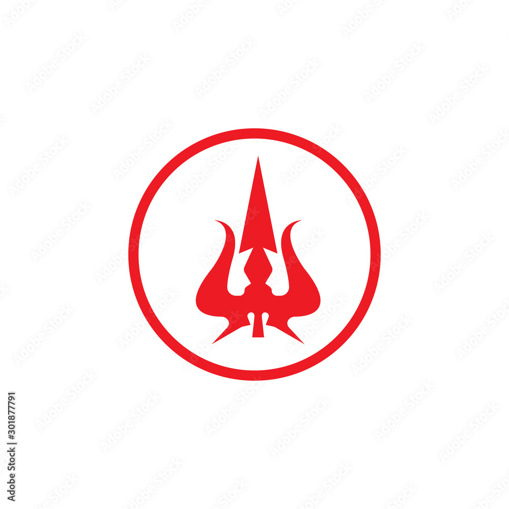 Trident Logo Template vector icon Trident Logo Template vector icon