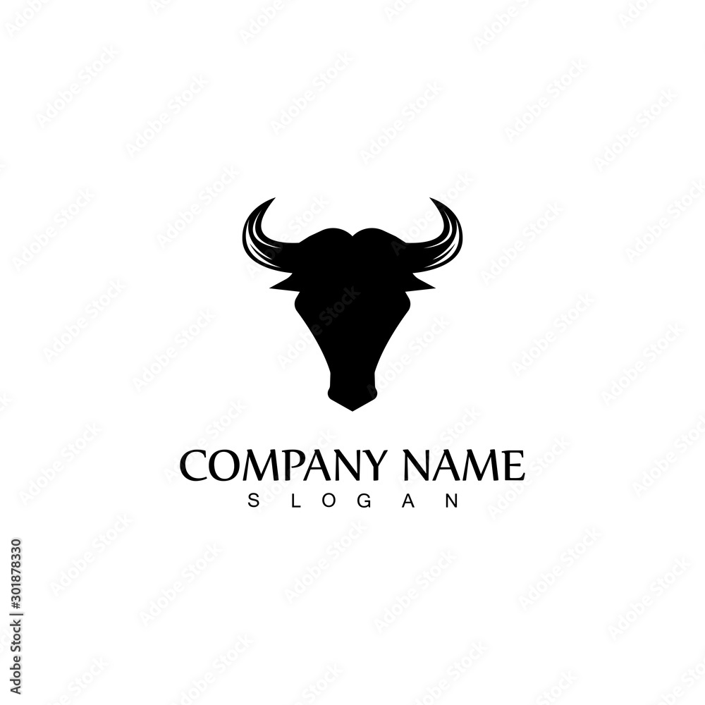 Bull horn logo and symbol template icons app Bull horn logo and symbol template icons app