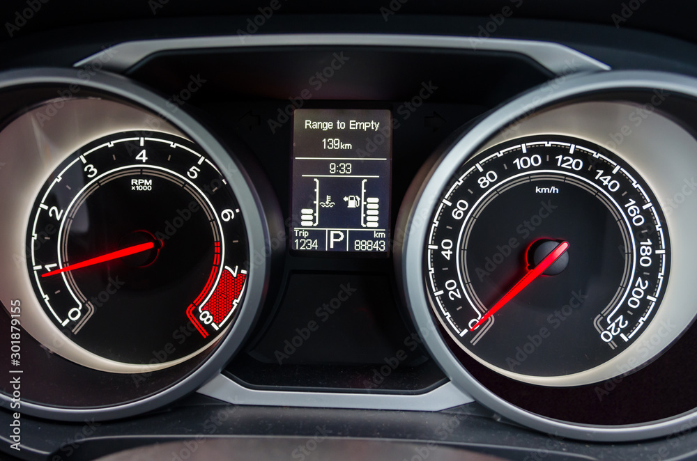 Fototapeta premium Modern car miles