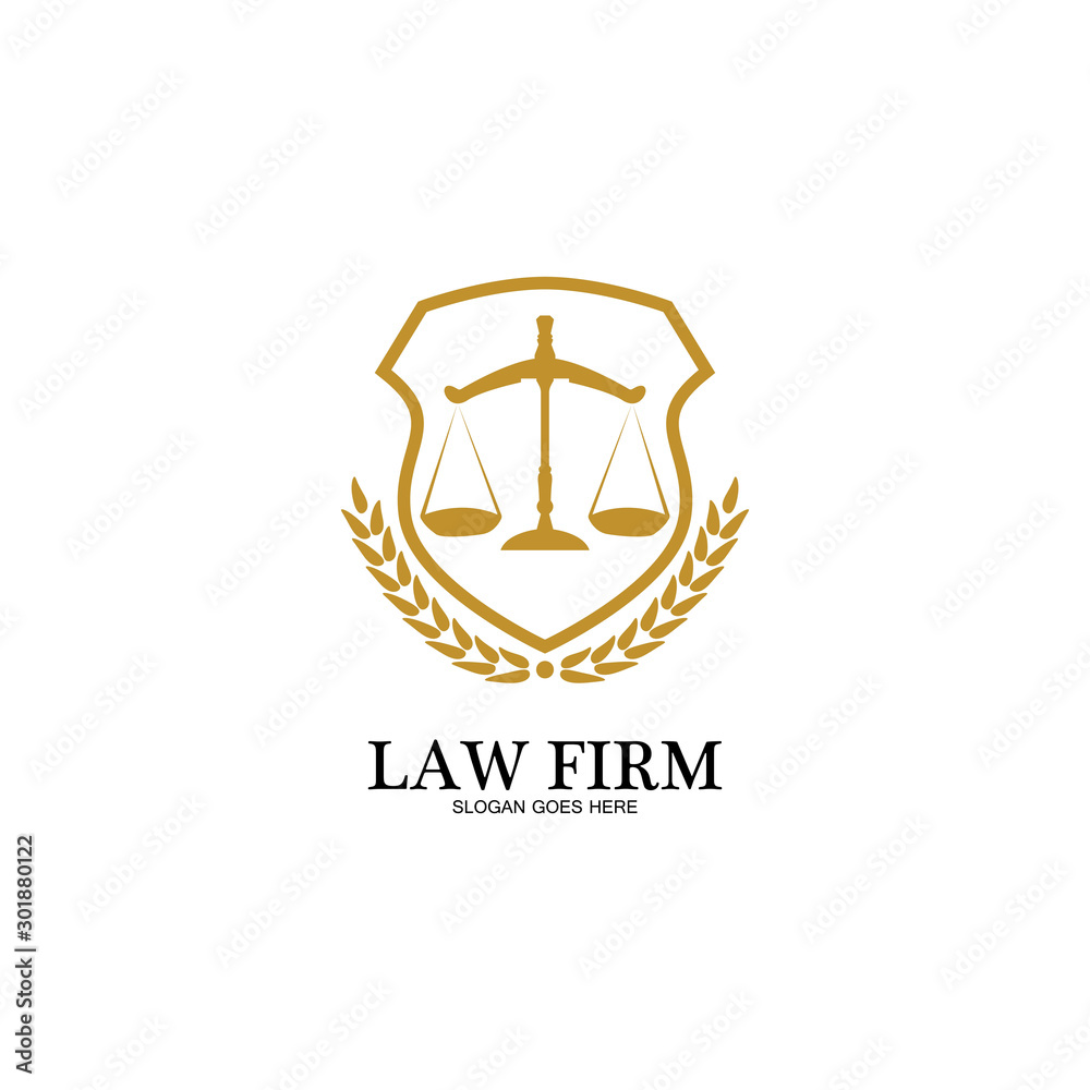 Law Firm logo and icon design template-vector Law Firm logo and icon design template-vector