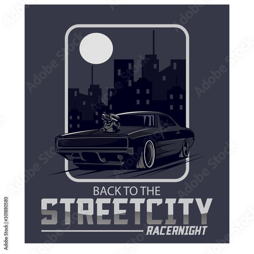 racer night in the city