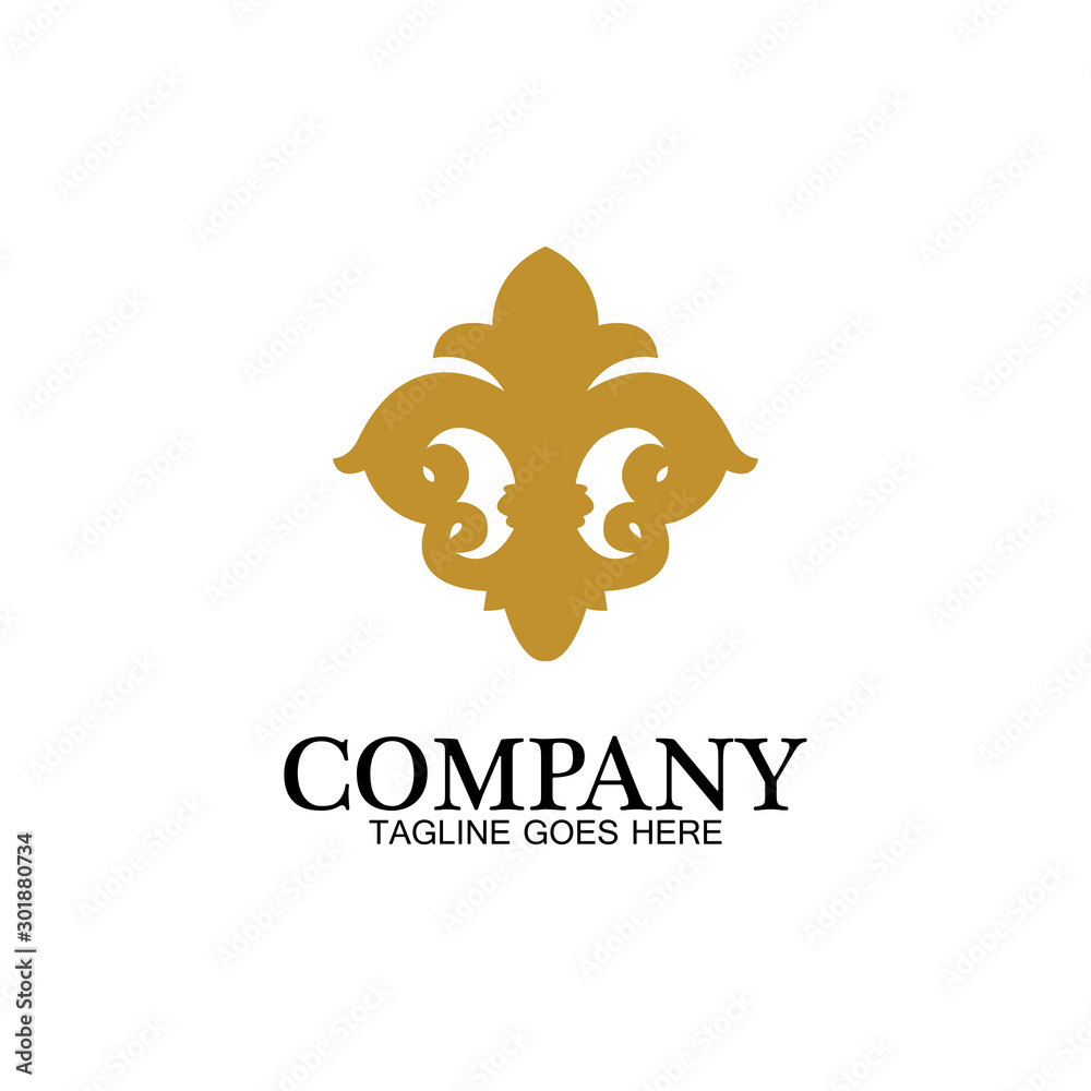 Fleur de lis vector icon design template Fleur de lis vector icon design template