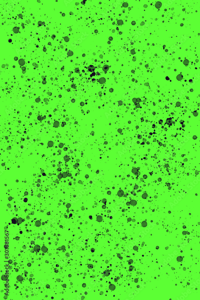 abstract green background with black splotches vertical