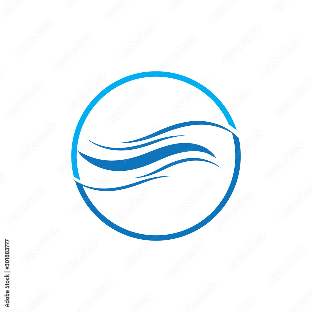Water Wave symbol and icon Logo Template vector Water Wave symbol and icon Logo Template vector