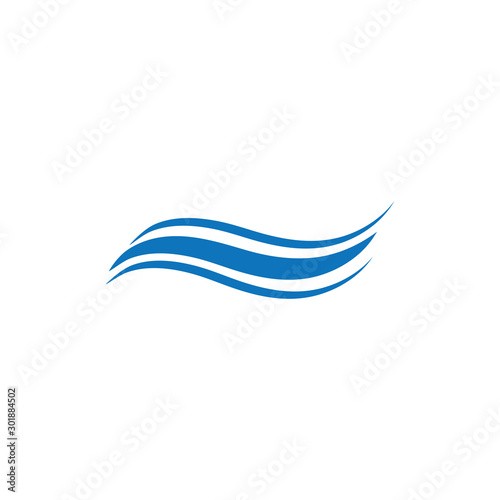 Wallpaper Mural Water Wave symbol and icon Logo Template vector Torontodigital.ca