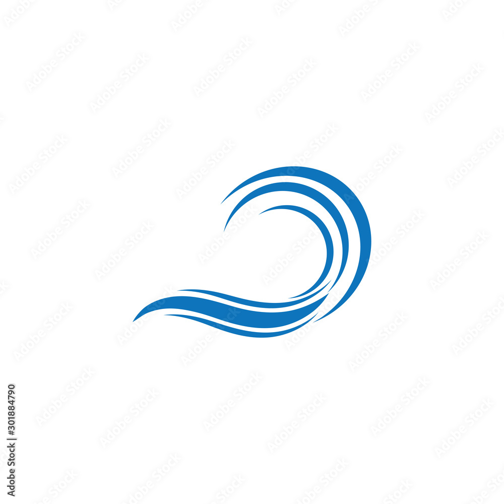 Water Wave symbol and icon Logo Template vector Water Wave symbol and icon Logo Template vector