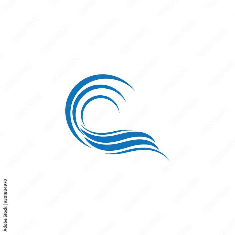 Water Wave symbol and icon Logo Template vector Water Wave symbol and icon Logo Template vector