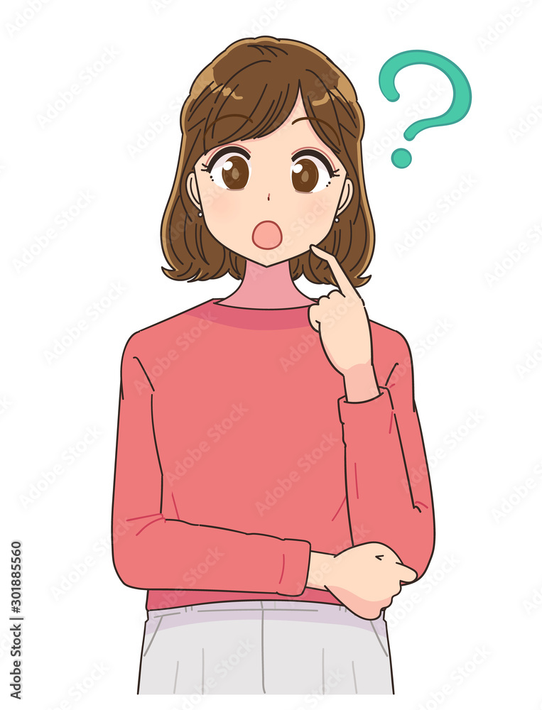 アニメ マンガ 女性 イラスト 私服 大学生 学生 Stock Vector Adobe Stock