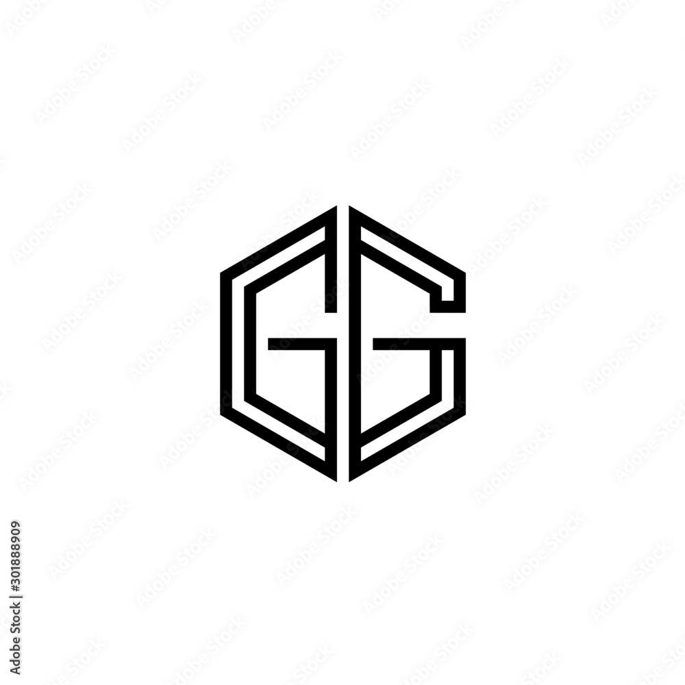 Letter GG logo icon design template elements Letter GG logo icon design template elements