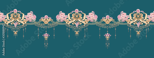 Exquisite border design, border pattern