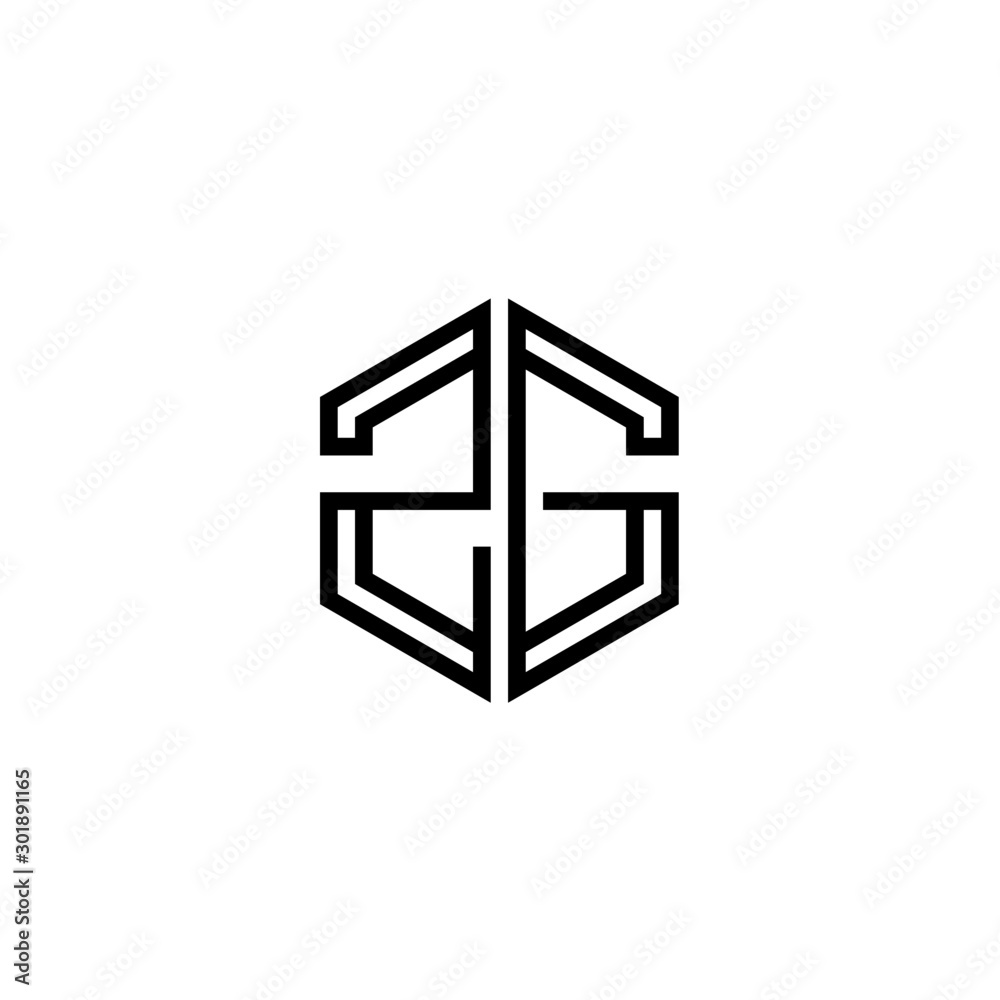 Letter ZG logo icon design template elements Letter ZG logo icon design template elements