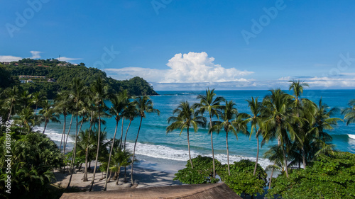 Beautiful aerial view of a magestic Beach in Costa Rica © Gian