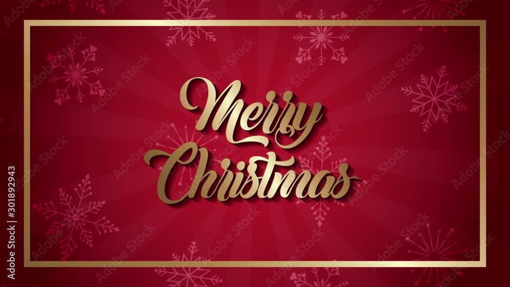 happy merry christmas animation with golden lettering happy merry christmas animation with golden lettering