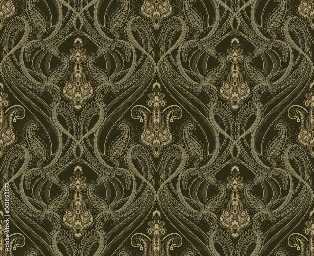 Classic paisley pattern, wallpaper pattern Classic paisley pattern, wallpaper pattern
