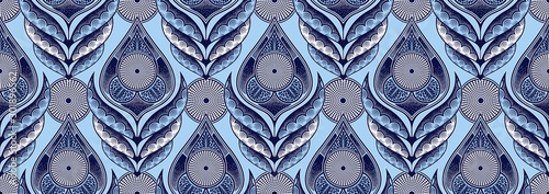 african fashion seamless pattern ornament in vibrant colours, picture art and abstract background for Fabric Print, Scarf, Shawl, Carpet, Kerchief, Handkerchief, Square Pattern Design, vector illustra