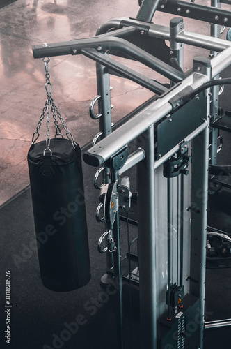 Boxing Punching Bag in a GYM © Art_Kevorkov