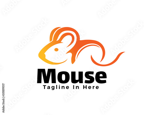 back view mouse big ass logo design inspiration