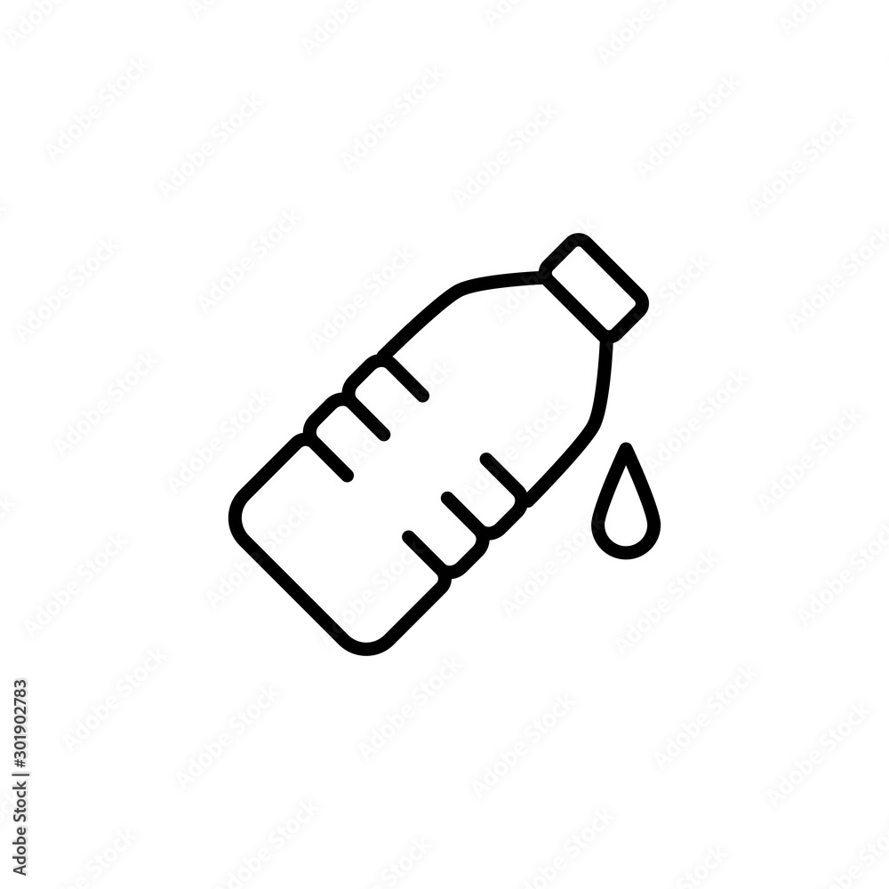 water bottle line icon water bottle line icon