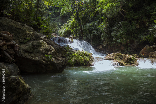 waterfall in deep forest