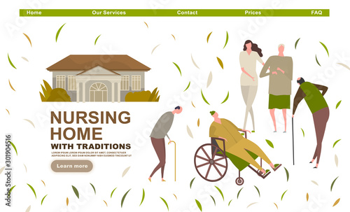 Nursing house landing page