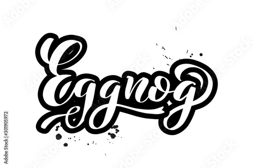 Vector calligraphy stock illustration isolated on white background. 