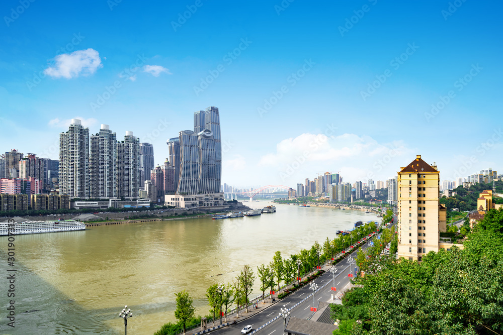 Fototapeta premium Chongqing cityscape and skyscrapers