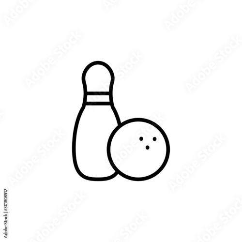 bowling line icon