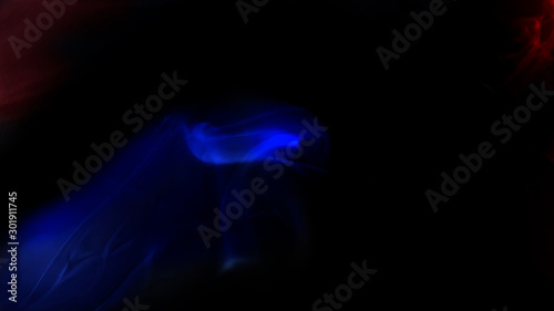 Abstract Effect texture smooth wave blue smoke background.