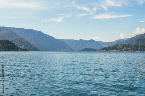 Como lake in the Italian Varenna village © blackday