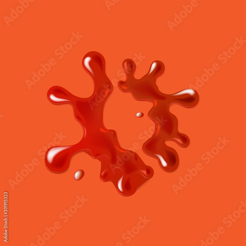 Realistic blood spatter