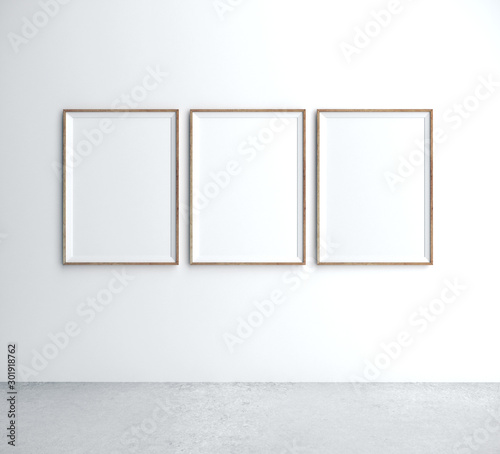 Fototapeta Naklejka Na Ścianę i Meble -  Three placard on wall