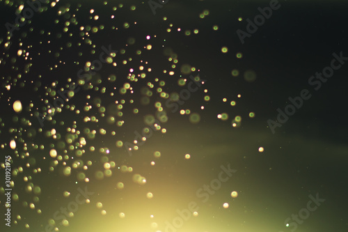 abstract blur lights gold bokeh background