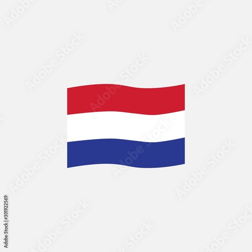 Free Download Netherlands flag colors flat icon, vector sign, National Netherlands waving flag colorful pictogram isolated on white. Symbol, logo illustration. Flat style design - GFXLoad