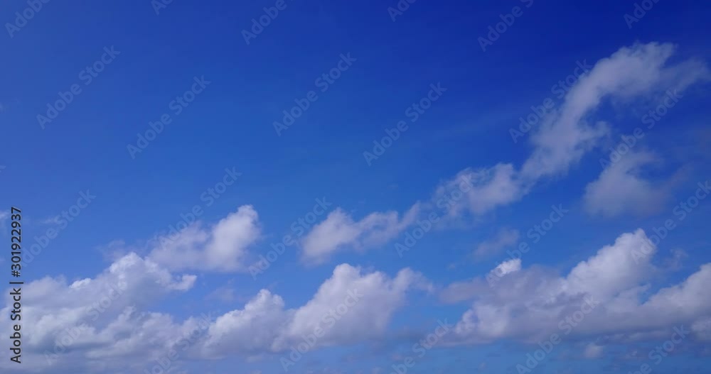 Peaceful haven on light to dark blue soft gradient with static beautiful clouds, inspirational copy space Peaceful haven on light to dark blue soft gradient with static beautiful clouds, inspirational copy space